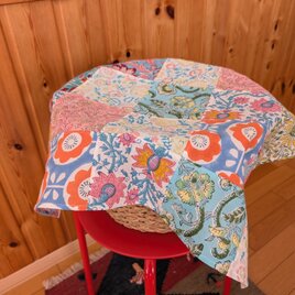 ハンドブロックプリント♥️カバー♥️目隠し♥️カーテン♥️ランダムパッチ★52×52★