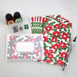 レターセット 椿