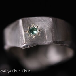 【「親指」専用！！(ﾟ∀ﾟ)】超希少石　ブルーコーネルピン・親指専用リング【ブルー・サム】