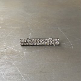 Vintage 60s-70s retro crystal bijou brooch