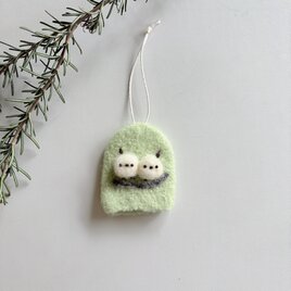 シマシマさんのキーケース　ピスタチオ