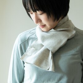 Organic Cottonヤク混ネル生地　ミニマフラー