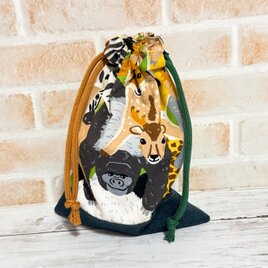 巾着袋　小　【あにまるず】