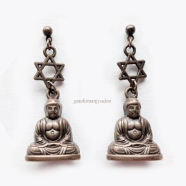 大仏様と六芒星のピアス【イヤリング等変更可】
