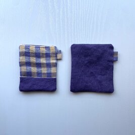 リトアニアリネンのはぎれから生まれた コースター ②