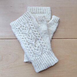 Mebuki（芽吹き）：素朴なメリノの春待ちハーフミトン