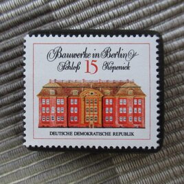 ドイツ　歴史建物切手ブローチ10813