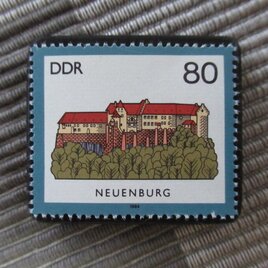 ドイツ　歴史建物切手ブローチ10820