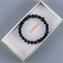 8mm　青虎眼石　ブレスレット　ブルー　タイガーアイ　京都　天然石　数珠　UDA44-blue