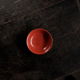 赤で素敵◆ 時代物　漆芸小皿　漆器　骨董・antiques 古民家　古道具　大正〜昭和初期