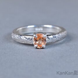 スぺサルタイトガーネットのリング