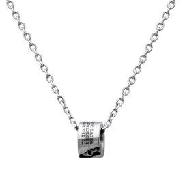 スカルのリングネックレス、シルバー925　fc275