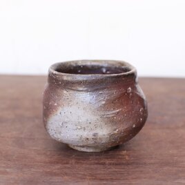 備前焼 ぐい呑み(木箱付き)　gi-067