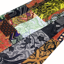 半幅帯｜「ジャワ更紗（バティック）」切嵌（キリバミ）