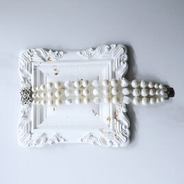 【アメリカ買付】マルチストランド パールブレスレット ＊Vintage Crafted Elegance1960s-1970s