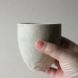 竹炭貫入　カップ　縦長