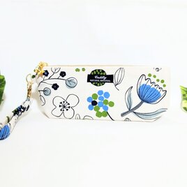 北欧の花 持ち手付きペンケース(生成り)