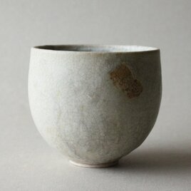 竹炭貫入　カップ　丸