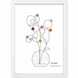 Heartful  花　送料無料 　イイネたのしいポスター　ポスター　アートポスター　アート/sei検索新着順　4008