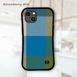 大人 の おしゃれ な チェック柄 タータン チェック 耐衝撃 グリップケース iPhoneケース