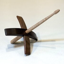 ターキッシュスピンドル　紡ぎ道具　ローズウッド　ウォルナット　メイプル