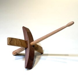 ターキッシュスピンドル　紡ぎ道具　ウォルナット　チーク　バーチ
