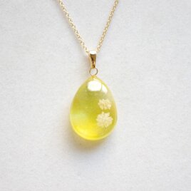 レジンアート　ドロップペンダント〈溢れる陽光〉
