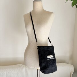 シマエナガちゃんショルダーバックS 黒