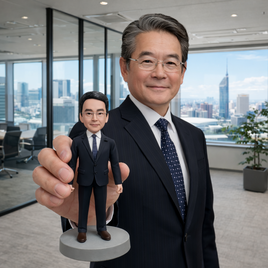 写真から作るオーダーメイドフィギュア｜社長 にそっくり似顔人形｜昇進・就職・退職祝いに｜上司・同僚への感謝ギフト 人気 手作り