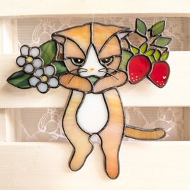 苺と猫のサンキャッチャー：柄