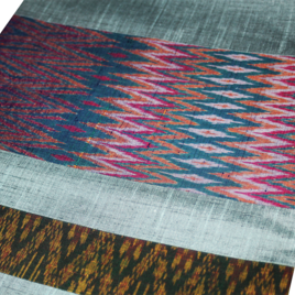 【一点もの】タイシルク×紬 異国情緒を纏う創作なごや帯