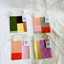 彩り巾着　⑥～⑨