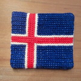 北欧国旗コースター　アイスランド
