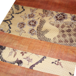 【一点もの】至高の芸術 シルクジャワ更紗 正絹創作なごや帯