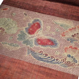 【一点もの】至高の芸術 シルクジャワ更紗 正絹創作なごや帯