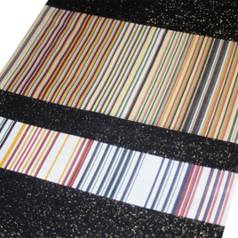 【一点もの】都会的な直線美 多色縞 創作なごや帯