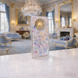 ハンドメイド スマホケース レジン 立体デコ アンティーク調 ロマンティック 大人可愛い iPhoneケース 一点物