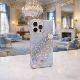 ハンドメイド スマホケース レジン 立体デコ アンティーク調 ロマンティック 大人可愛い iPhoneケース 一点物