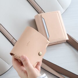 お札が折れない 高機能コンパクト財布 LF-051 ヌメ革ALL ミニ財布 レザーウォレット 小さい財布 軽い財布