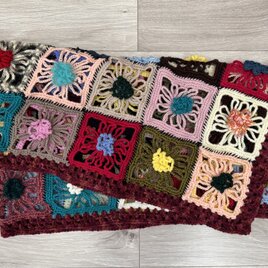 *透かしモチーフのブランケット*