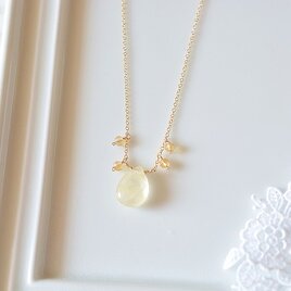 14kgf＊シトリン(ペアシェイプカット)のネックレス