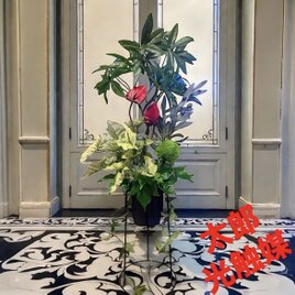 光触媒　人工観葉植物　ウォールグリーン　フェイクグリーン　アンスリュームAL