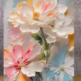 【特大サイズ】テクスチャーアート キャンバスアート 花 おしゃれ インテリアのコピー