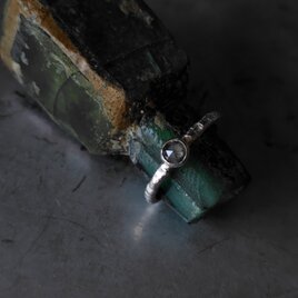 グレーダイヤモンドシルバーリング#12.5