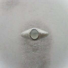 若緑の翡翠　リング　/　SV925,ミャンマー翡翠