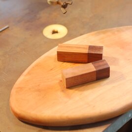 印鑑&リップクリーム ケース 12φ~15φ 黒檀×ローズウッド