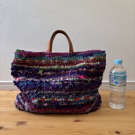 裂き編みバッグ