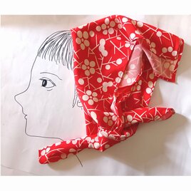 着物リメイク　風呂敷(小)　スカーフ　ネッカチーフ　G71