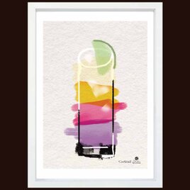 カクテルフリー　送料無料 　イイネたのしいポスター　イラスト　ポスター　アートポスター　アート/sei検索新着順　4014