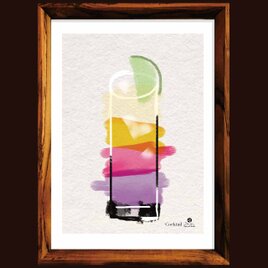 カクテルフリー　送料無料 　イイネたのしいポスター　イラスト　ポスター　アートポスター　アート/sei検索新着順　4014